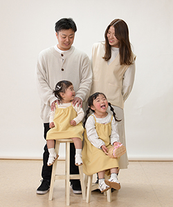水戸市 セルフ写真館 家族写真撮影例