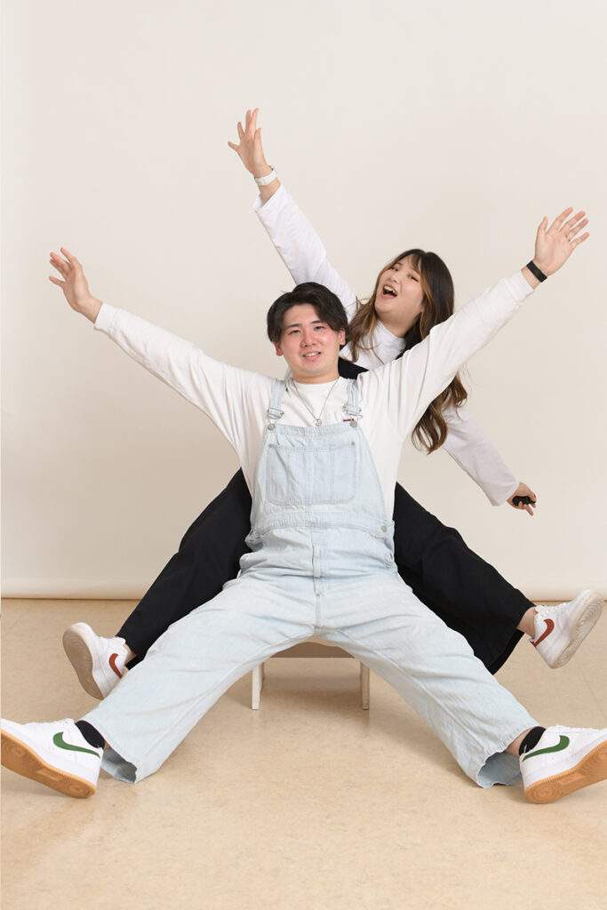 水戸市のセルフ写真館で撮影したカップル写真|大林写真館