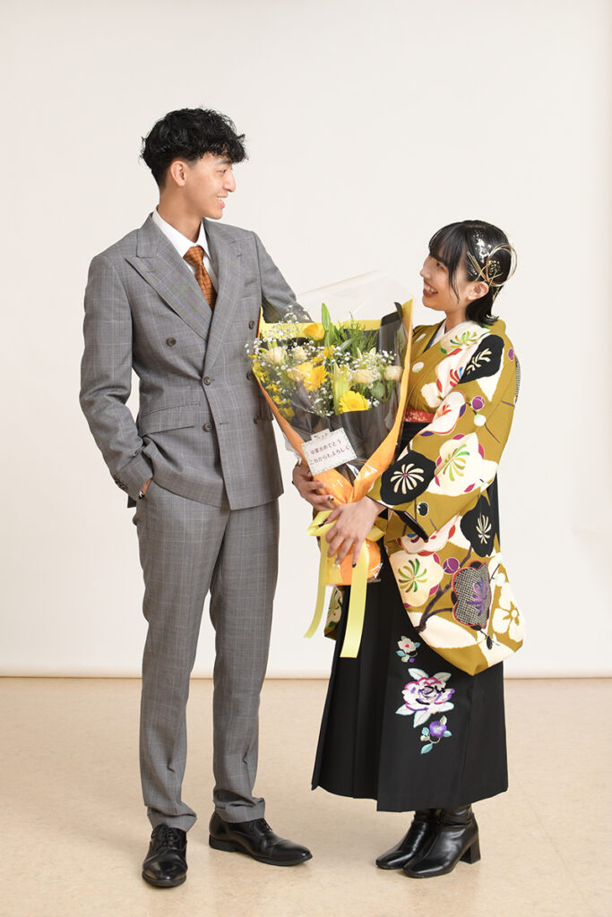 水戸市のセルフ写真館で撮影したカップル写真|大林写真館