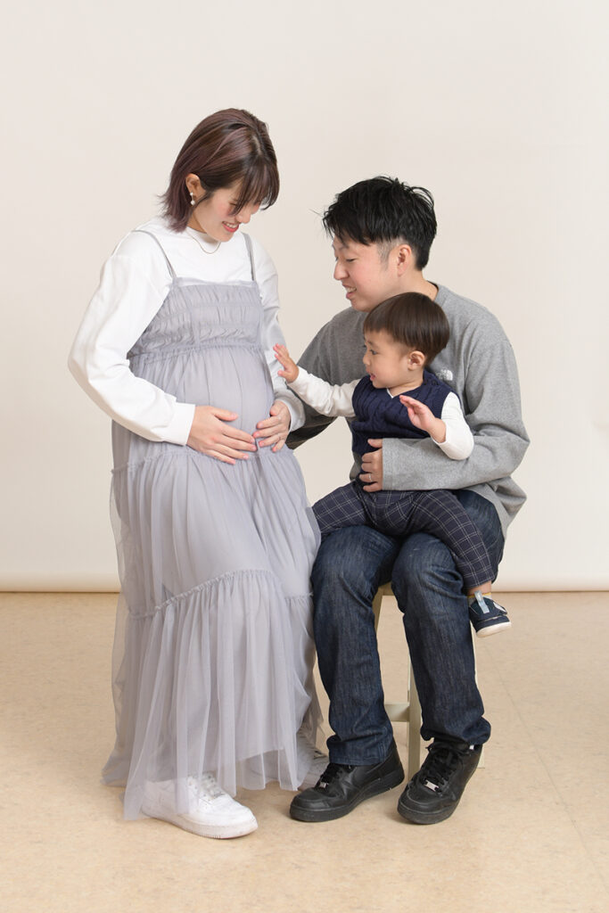 水戸市のセルフ写真館で撮影した家族写真|大林写真館