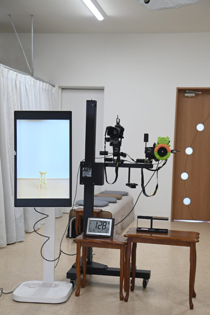 大林写真館のセルフ撮影スタジオのカメラと照明機材