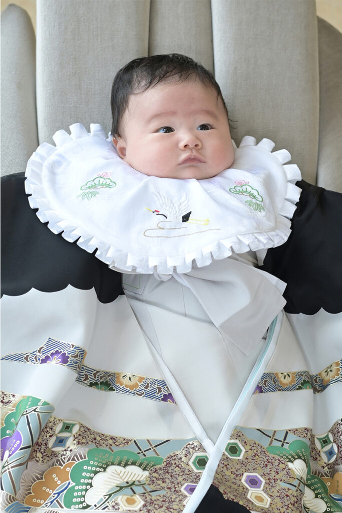 水戸市の写真館で撮影したお宮参りの赤ちゃん写真
