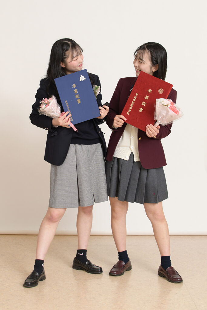 水戸市のセルフ写真館で撮影した友達写真｜大林写真館