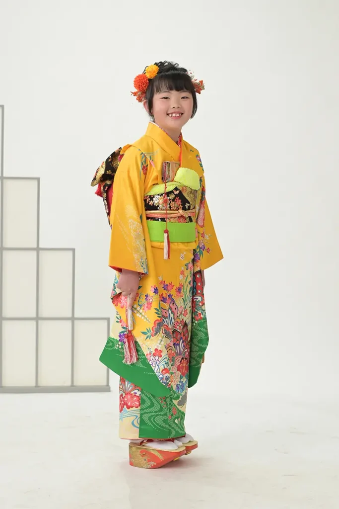 水戸市の写真館で撮影した七五三の女の子の記念写真｜大林写真館
